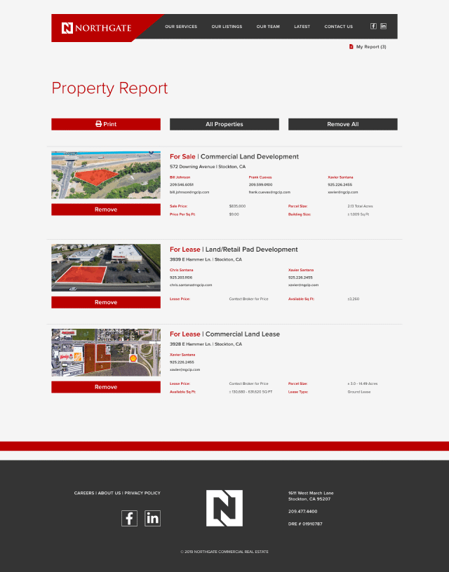 A property report on the Northgate website.